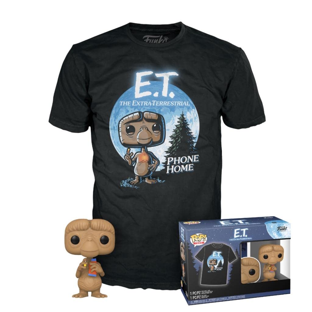 Funko POP & Tee: E.T. with Reeses with Size XL T-Shirt Collectors Box Exclusive