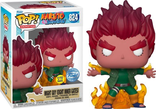 Funko POP! Animation Naruto Shippuden - Might Guy (Eight Inner Gates) #824 [Glows in the Dark] Exclusive