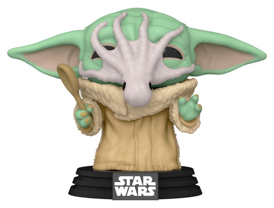 Funko POP! Star Wars The Mandalorian Grogu with Chowder Squid #469 [The Child. Soup Creature] Exclusive