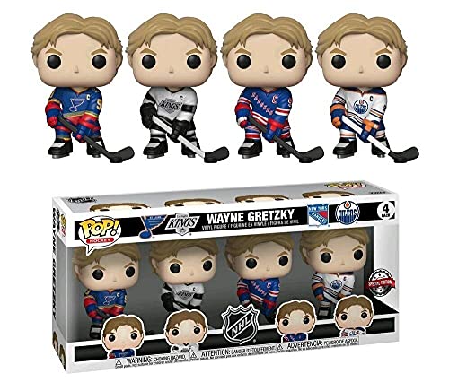 Funko POP! Hockey NHL Wayne Gretzky 4-pack Legends Fanatics Set