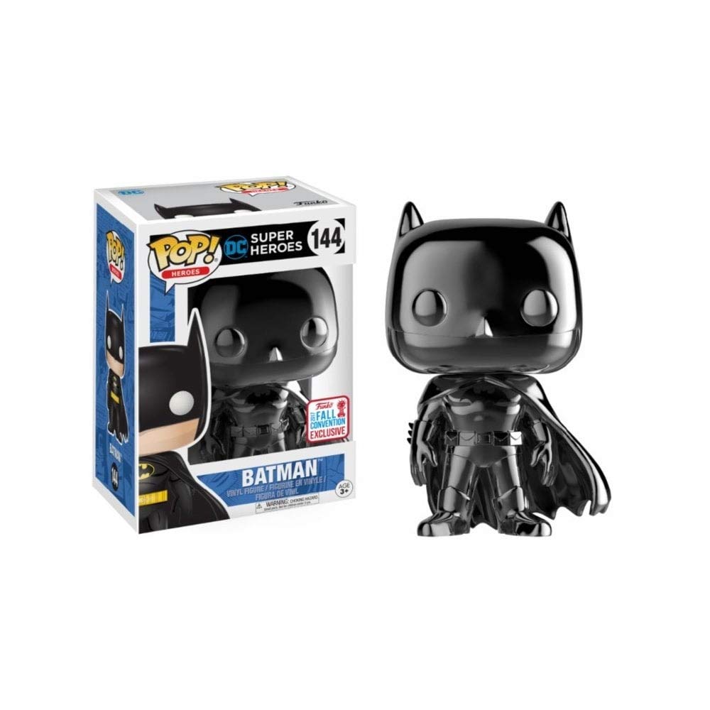 Funko POP! Heroes DC Super Heroes Batman #144 [Black Chrome] Exclusive