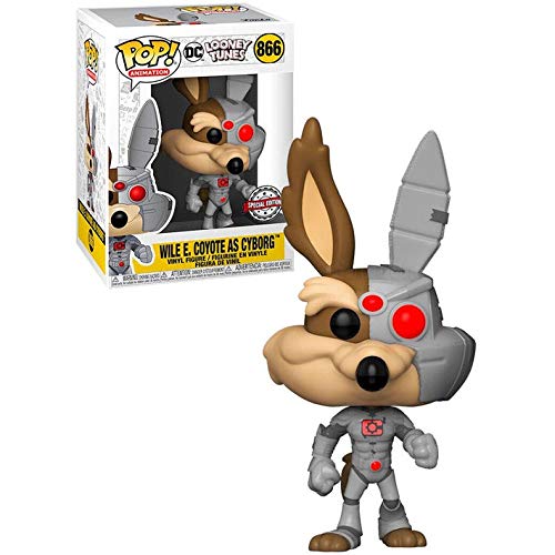 Funko POP! Animation DC Looney Tunes Wile E. Coyote As Cyborg #866 Exclusive