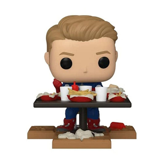 Funko POP! Marvel Avengers Deluxe Victory Shawarma Captain America #758 Exclusive