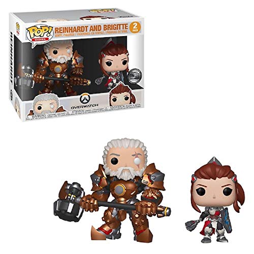 Funko POP! Games Overwatch Reinhardt and Brigitte 2-Pack Exclusive