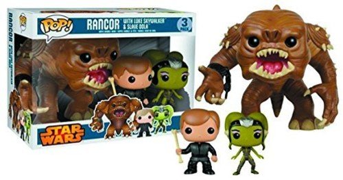 Funko POP! Star Wars Rancor, Luke Skywalker, & Oola 3-Pack Exclusive