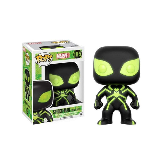 Funko POP! Marvel Spider-man Stealth Suit #195 [Glows in The Dark] Exclusive