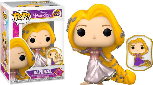 Funko POP! Ultimate Princess Collection - Rapunzel POP & Pin Vinyl Figure - Shop Exclusive