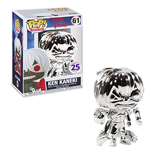 Funko POP! Animation Tokyo Ghoul Ken Kaneki Silver Chrome Funimation 25th Anniversary Exclusive