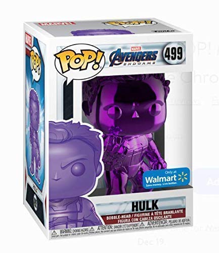 Funko POP! Marvel Avengers Endgame Hulk #499 [Purple Chrome] Exclusive