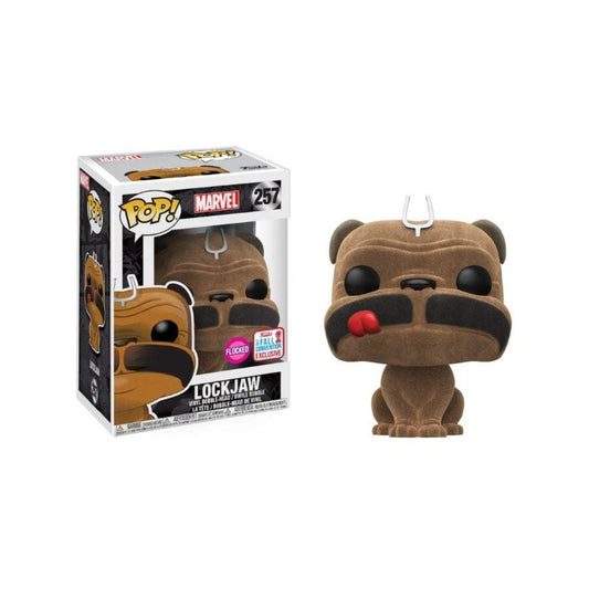 Funko POP! Marvel Inhumans Lockjaw #257 [Flocked] 2017 Fall Convention Exclusive