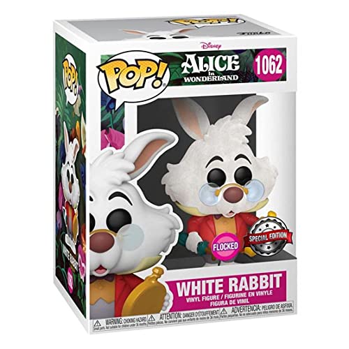 Funko POP! Disney Alice in Wonderland White Rabbit #1062 [Flocked] Exclusive
