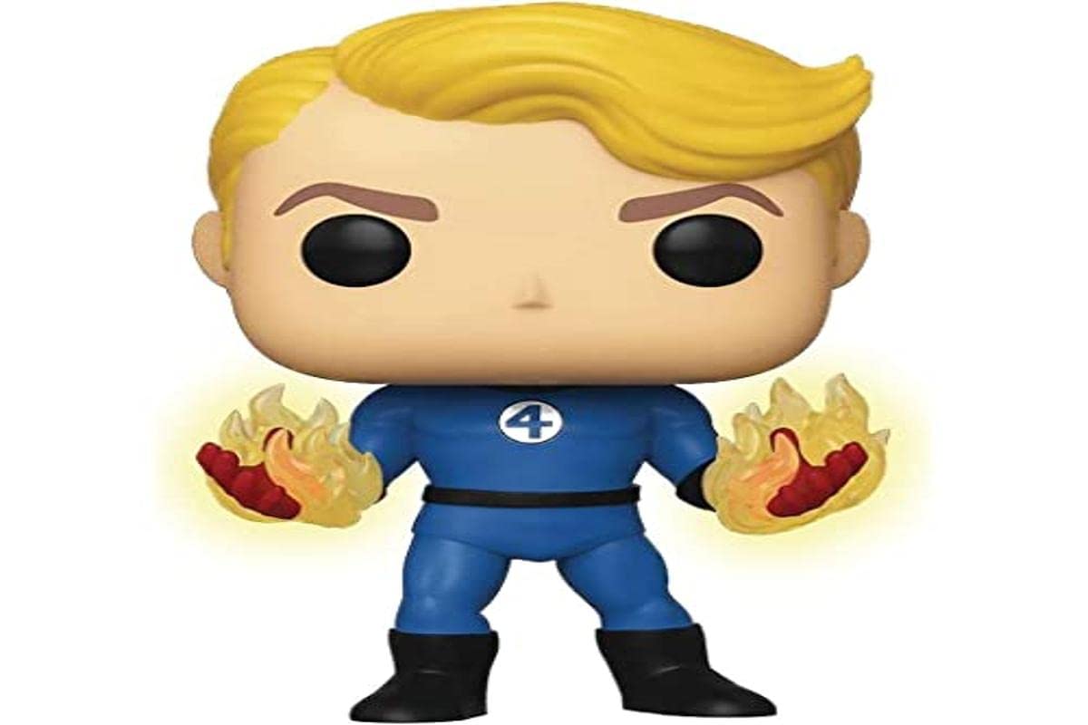 Funko POP! Marvel: Fantastic Four- Human Torch Glow-in-The-Dark