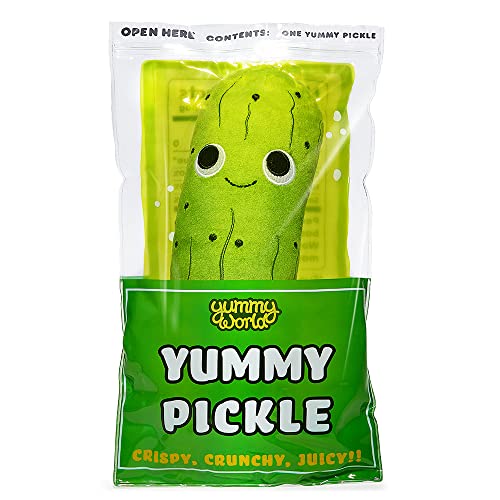 Kidrobot Yummy World Crunchy Pickle in a Bag 10" Interactive Plush