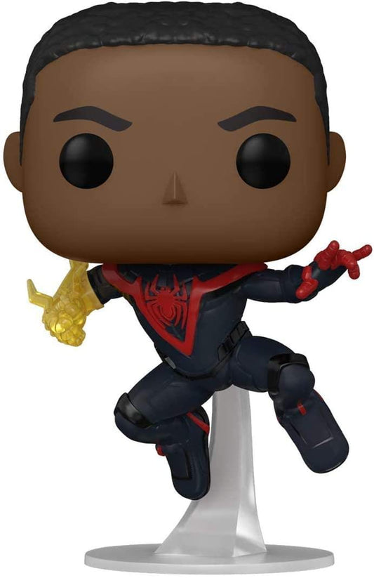 Funko POP! Marvel Spider Man Gamer Miles Morales Unmasked Chase Exclusive #542