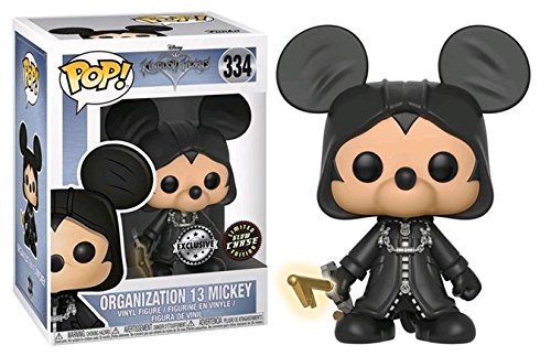 Funko POP! Disney Kingdom Hearts CHASE Organization 13 Mickey #334 (Glow In The Dark) Exclusive