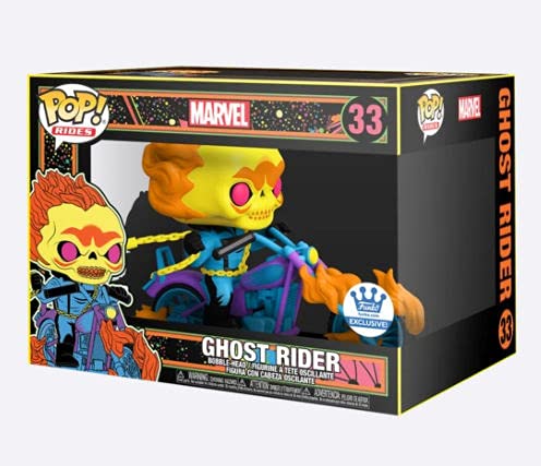 Funko POP! Rides Marvel Ghost Rider [Black Light] Funko Shop Exclusive