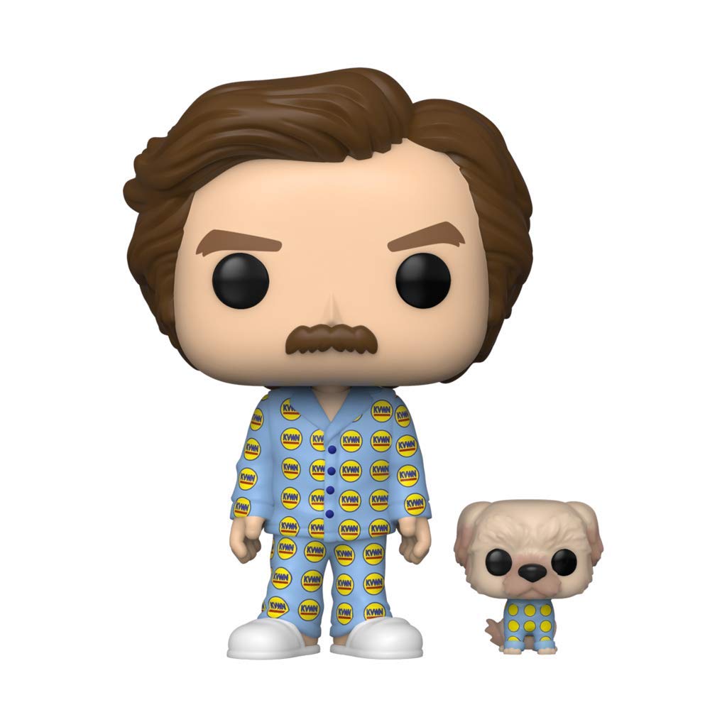 Funko POP! Movies Anchorman Ron with Baxter #946 (2020 Summer Convention Exclusive)