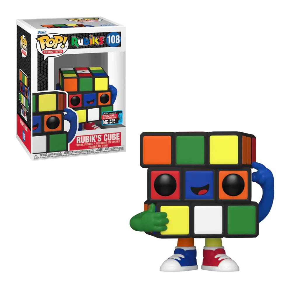 Funko POP! Retro Toys Rubik's - Rubik's Cube #108 (2022 Fall Convention Sticker) Exclusive