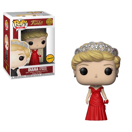 Funko POP! Royals CHASE Diana Princess of Wales Red Dress [POP! Protector]