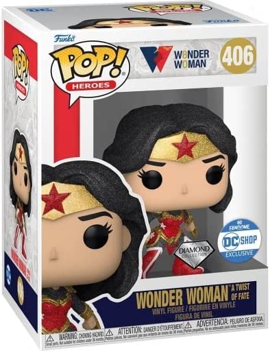 Funko POP! Heroes DC Wonder Woman A Twist of Fate #406 [Diamond Collection] Exclusive