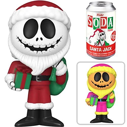 Santa Jack (Nightmare Before Christmas) (BLKLT) Funko Vinyl Soda