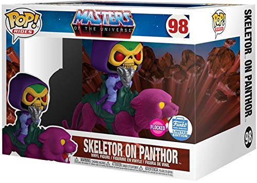 Funko POP! Retro Toys Masters of the Universe Skeletor on Panthor #98 [Flocked] Exclusive