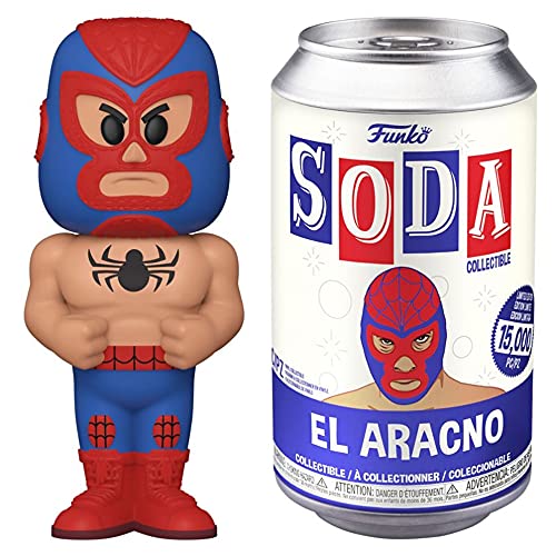 Funko Soda Marvel Luchadores Spider-Man 4.25" Vinyl Figure in a Can