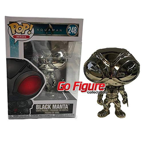 Funko POP! Heroes Aquaman [Movie] - Black Manta [Metallic Chrome] #248 Exclusive