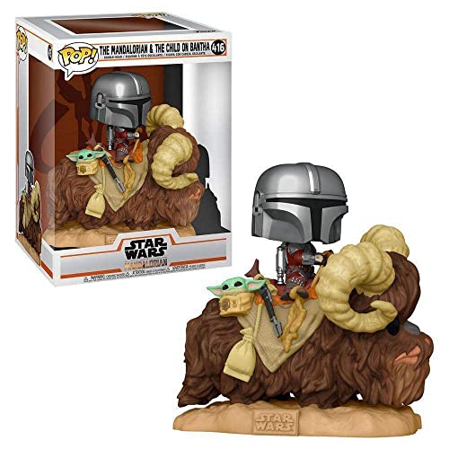 Funko POP! Deluxe Star Wars The Mandalorian - The Mandalorian And The Child On Bantha #416