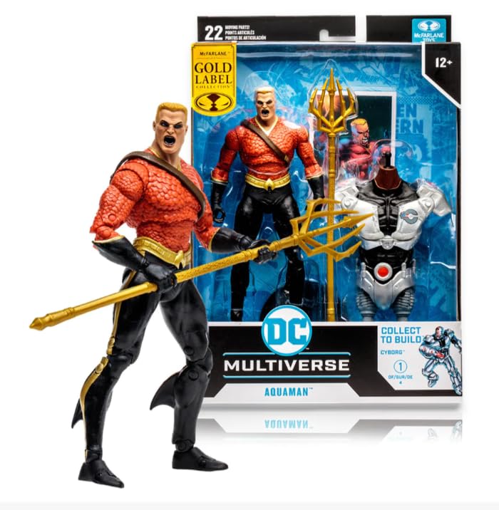 McFarlane Gold Label 7" DC Multiverse Aquaman™ (Flashpoint Build-A Cyborg)