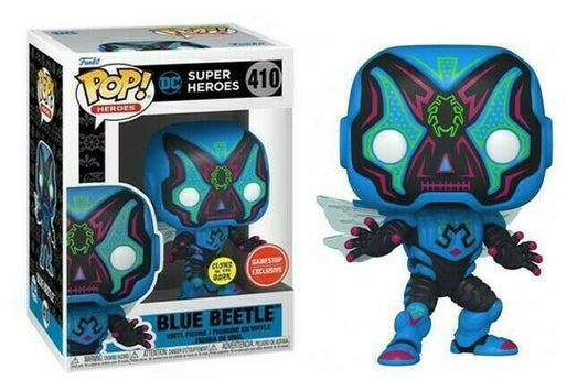 Funko POP! Heroes Dia de los DC Blue Beetle #410 [Glows in the Dark] Gamestop Exclusive
