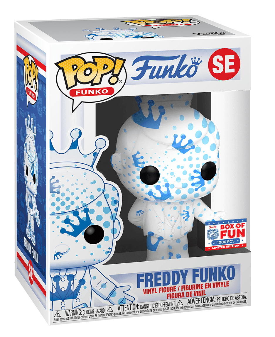 Funko POP! Box of Fun Artist Series Freddy Funko SE [White, Blue & Light Blue] LE 1000 Exclusive