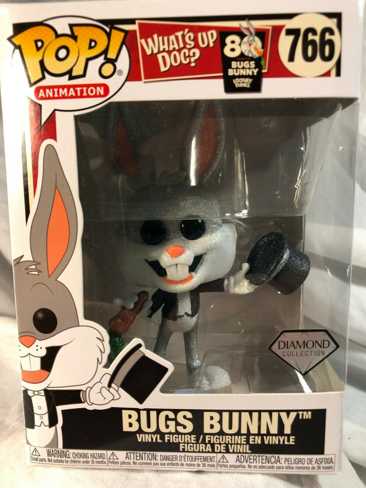 Funko POP! Animation Looney Tunes Bugs Bunny #766 [Diamond Collection] Exclusive