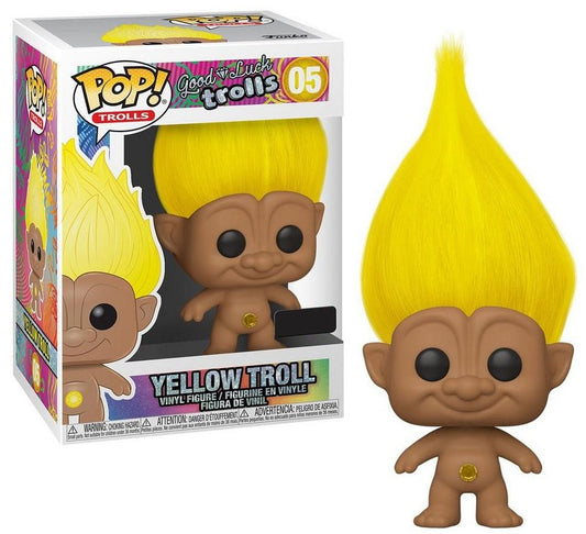 Funko POP! Trolls Good Luck Trolls Yellow Troll #05 Exclusive