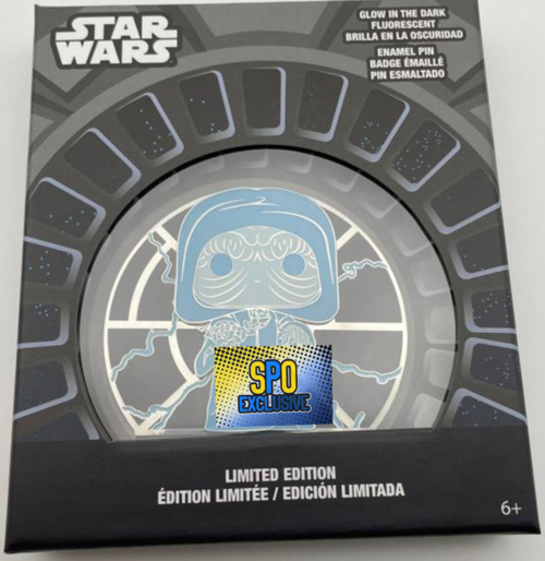 Funko POP! Pin Star Wars: Holographic Emperor Palpatine LE 600 [Glows in the Dark] Exclusive