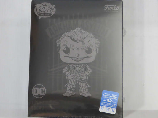 Funko POP! and Tee DC Batman Arkham Asylum Joker [Black Chrome] with Size XL T-Shirt Collectors Box Exclusive