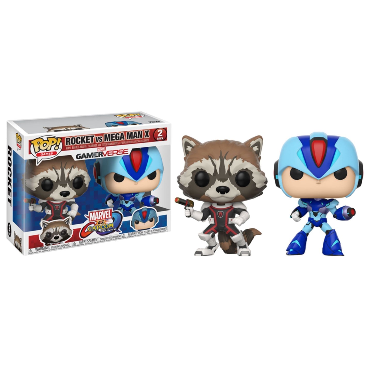 Funko POP! Games Rocket vs. Mega Man X - Marvel vs. Capcom 2-Pack