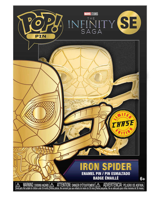 Funko POP! Pin Marvel CHASE Iron Spider SE [Gold] Walmart Exclusive