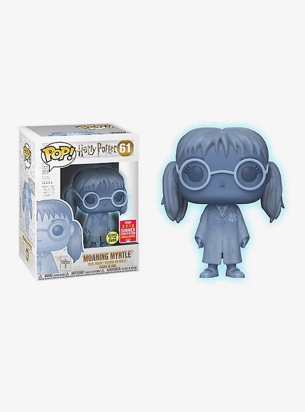 Funko POP! Harry Potter Moaning Myrtle #61 GITD SHARED Summer Exclusive