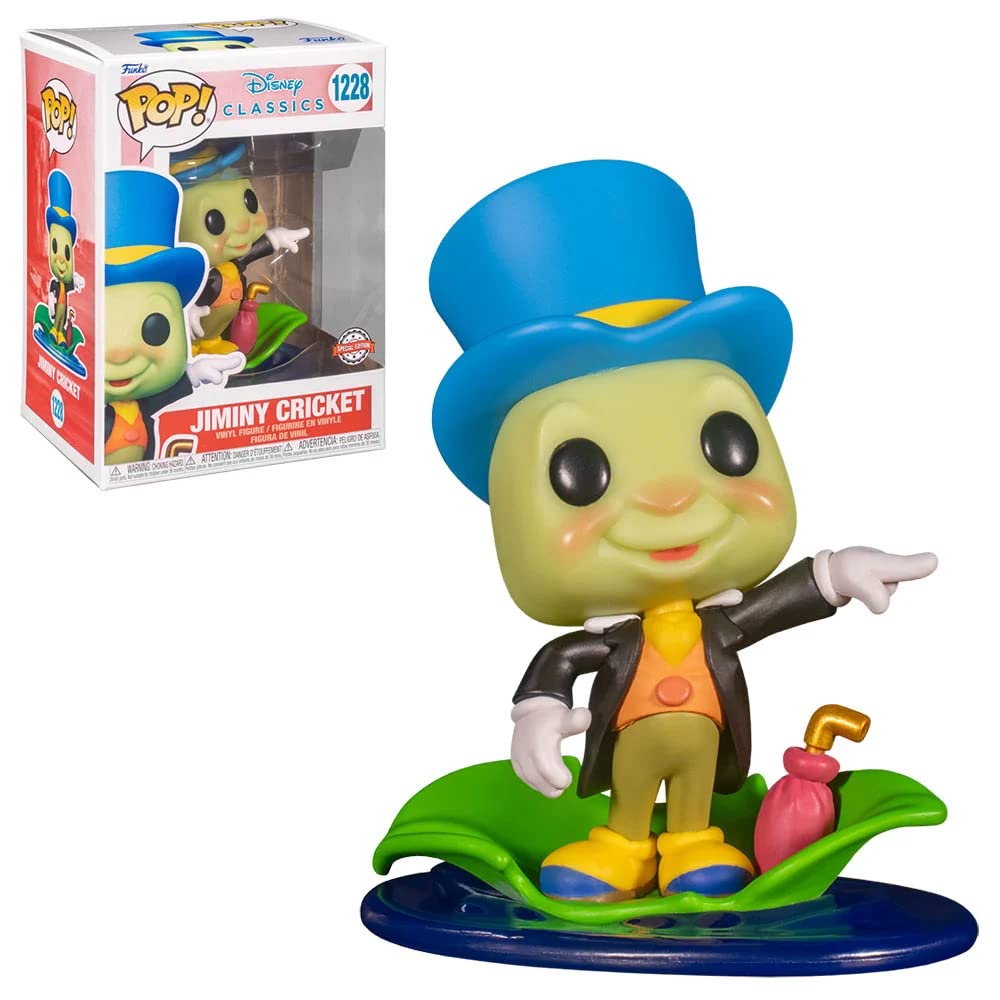 Funko POP! Disney Classics Jiminy Cricket #1228 [on Leaf] Exclusive
