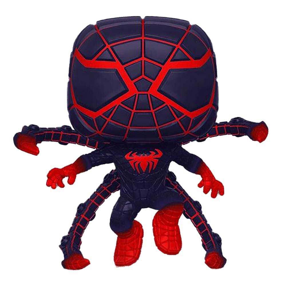 Funko POP! Marvel's Spider-Man #840 - Miles Morales [Programmable Matter Suit Glow in The Dark Levitating Pose] Exclusive