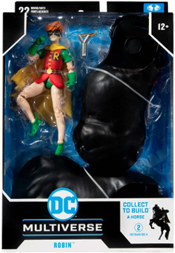 McFarlane Toys DC Multiverse The Dark Knight Returns Robin 7" Action Figure with Build-A Horse VARIANT PLATINUM CHASE