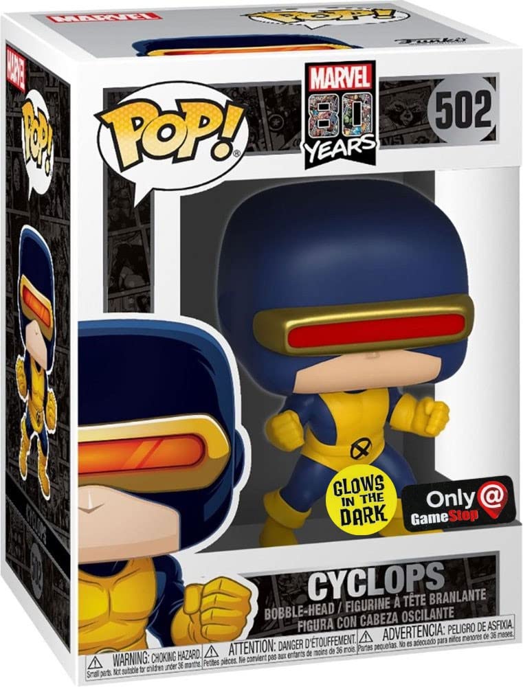 Funko POP! Marvel 80 Years Cyclops #502 [Glows in The Dark] Exclusive