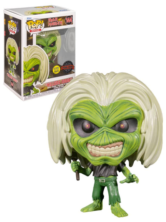 Funko POP! Rocks Iron Maiden Killers Eddie (Green) (GITD) #144