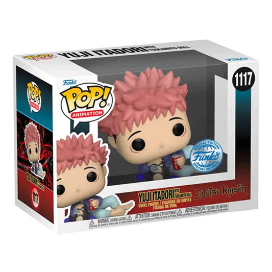 Funko POP! Animation JuJutsu Kaisen Yuji Itadori With Tsukamoto Doll #1117 Exclusive