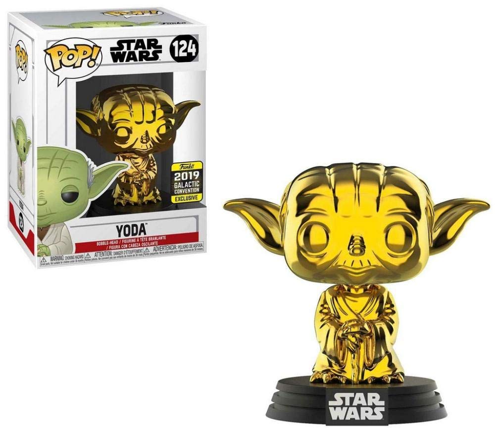 Funko POP! Star Wars Yoda #124 [Gold Chrome] Exclusive