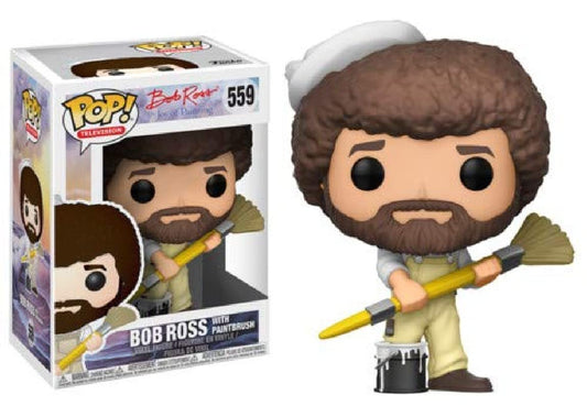 Funko POP! Television Joy of Painting Bob Ross with Paintbrush #559