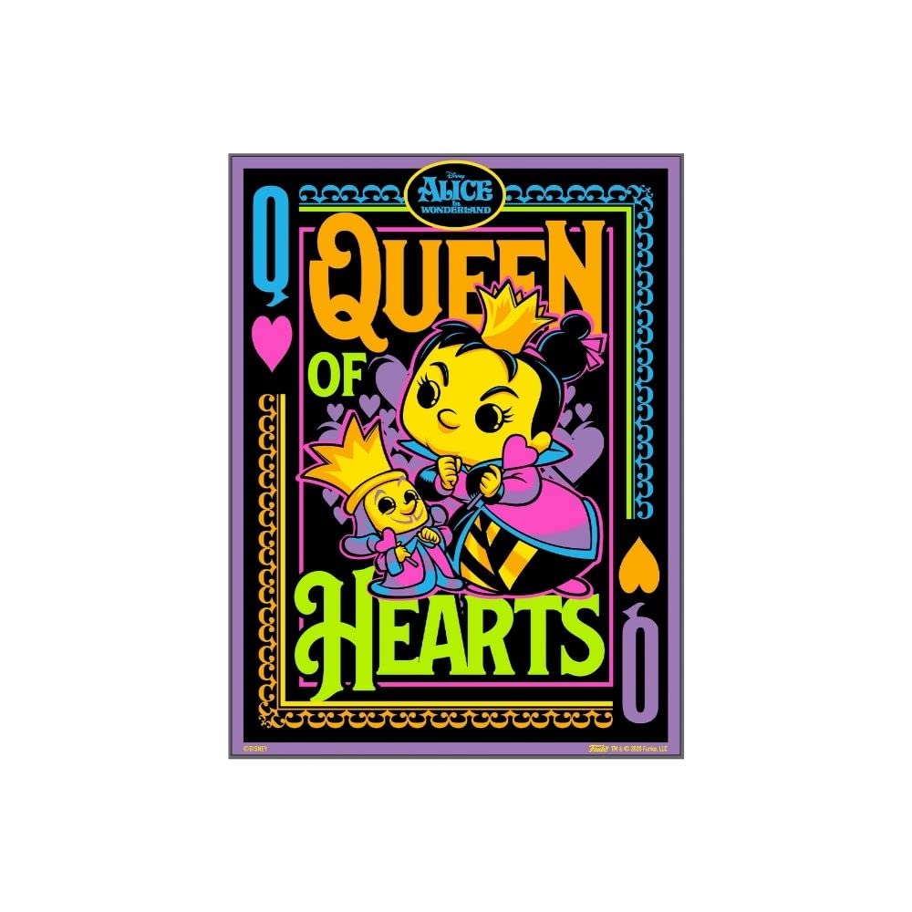 Funko Alice in Wonderland: Queen of Hearts Black Light Poster