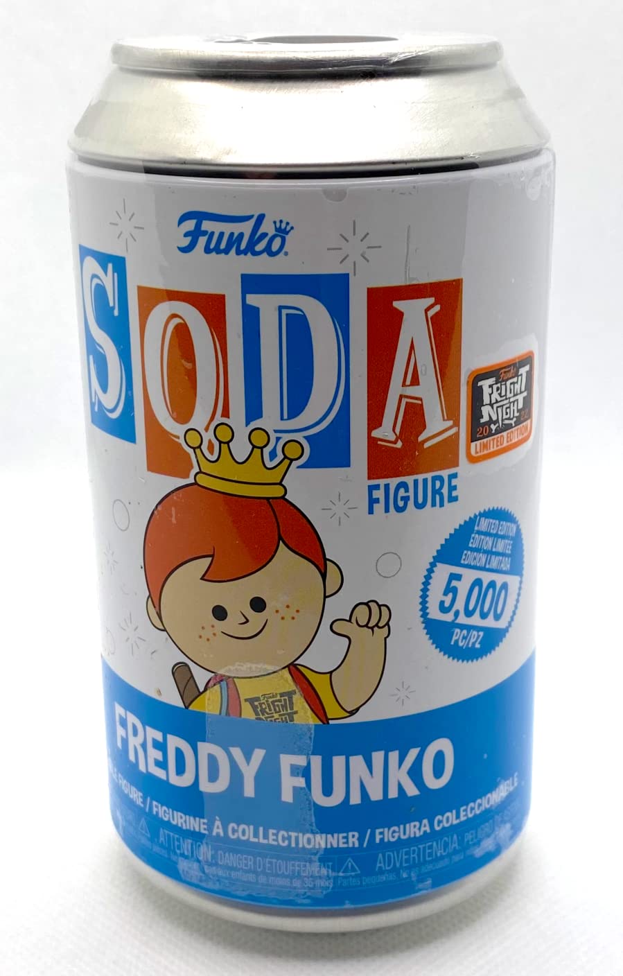 Funko Fundays Fright Night Soda Freddy Funko [Orange Hair Yellow Crown] LE 5000 Exclusive