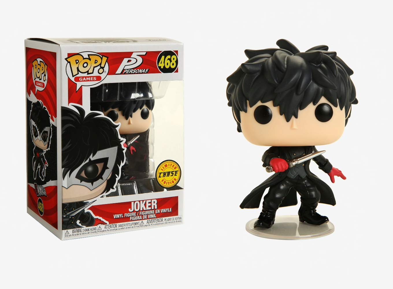 Funko POP! Games Persona5 The Joker CHASE #468 (Unmasked)